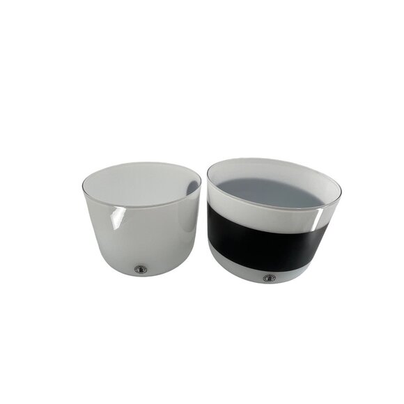 Anne Nilsson Black & White Striped Bowl AND Black and White Spot Bowl or Vase - Picture 2 of 11